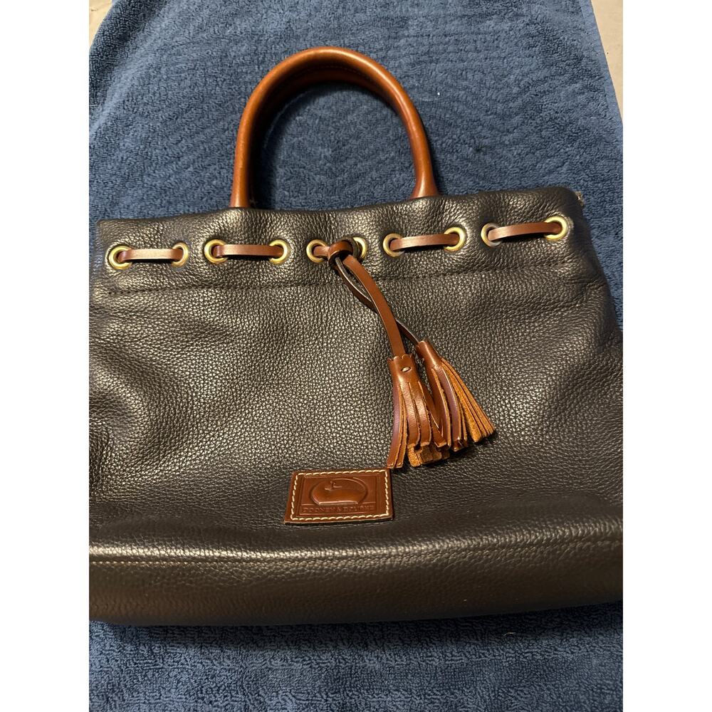 Dooney & Bourke Wakefield Tassel Tote‎ Crossbody Black Leather